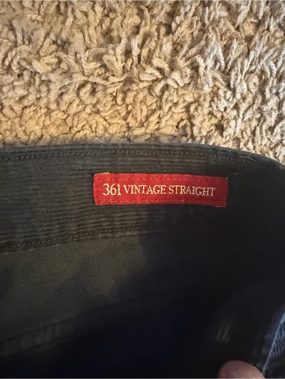 Lucky Brand Men's Navy Corduroy Pants